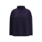 Max Mara Blue Fleece Wool Turtleneck
