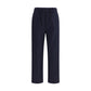 Max Mara Black Cotton Casual Pants