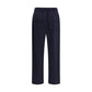 Max Mara Black Cotton Casual Pants