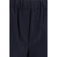 Max Mara Black Cotton Casual Pants