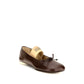 MM6 Brown Calf Leather Bos Taurus Ballet Flats