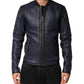 Dolce & Gabbana Blue Nylon Full Zip Bomber Men Jacket