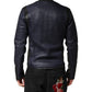 Dolce & Gabbana Blue Nylon Full Zip Bomber Men Jacket
