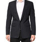 Dolce & Gabbana Black Stripes 1 Button Suit Jacket Blazer