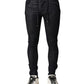 Dolce & Gabbana Black Cotton Stretch Skinny Denim Men Jeans