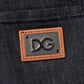 Dolce & Gabbana Black Cotton Stretch Skinny Denim Men Jeans
