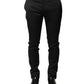 Dolce & Gabbana Black Viscose Dress Formal Men Trousers Pants