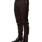 Dolce & Gabbana Brown Polyester Men Dress Trousers Pants