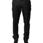 Dolce & Gabbana Black Stripes Wool Men Dress Trousers Pants