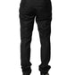Dolce & Gabbana Black Stripes Wool Men Dress Trousers Pants