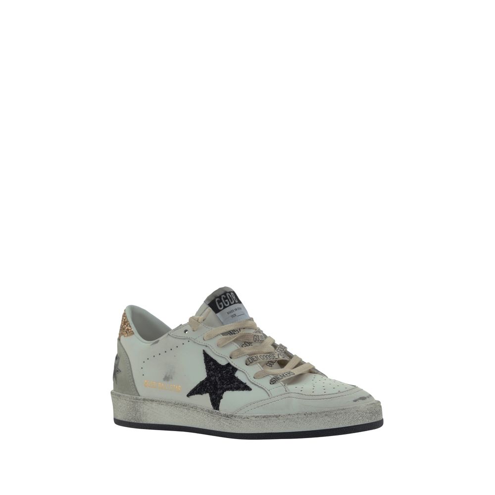 Golden Goose White Calf Leather Bos Taurus Low Top Sneakers