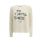 Max Mara Cream Cotton Long Sleeve T-Shirt