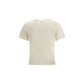 Max Mara Cream Cotton T-Shirt