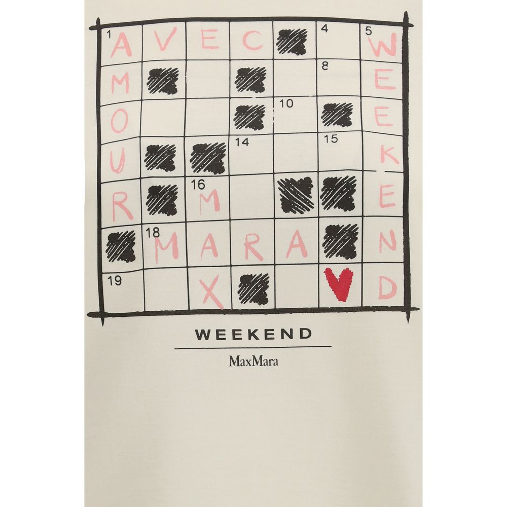 Max Mara Cream Cotton T-Shirt