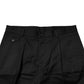 Dolce & Gabbana Black Cotton Stretch Mid Wasit Bermuda Shorts