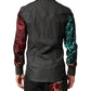 Dolce & Gabbana Multicolor Tiger Leopard Print Silk Men Shirt