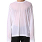 Dolce & Gabbana White Nylon Long Sleeves Crewneck T-Shirt