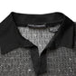 Dolce & Gabbana Black Sheer Short Sleeves Casual Polo  Top