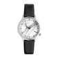 Komono Black Leather Dress Watch