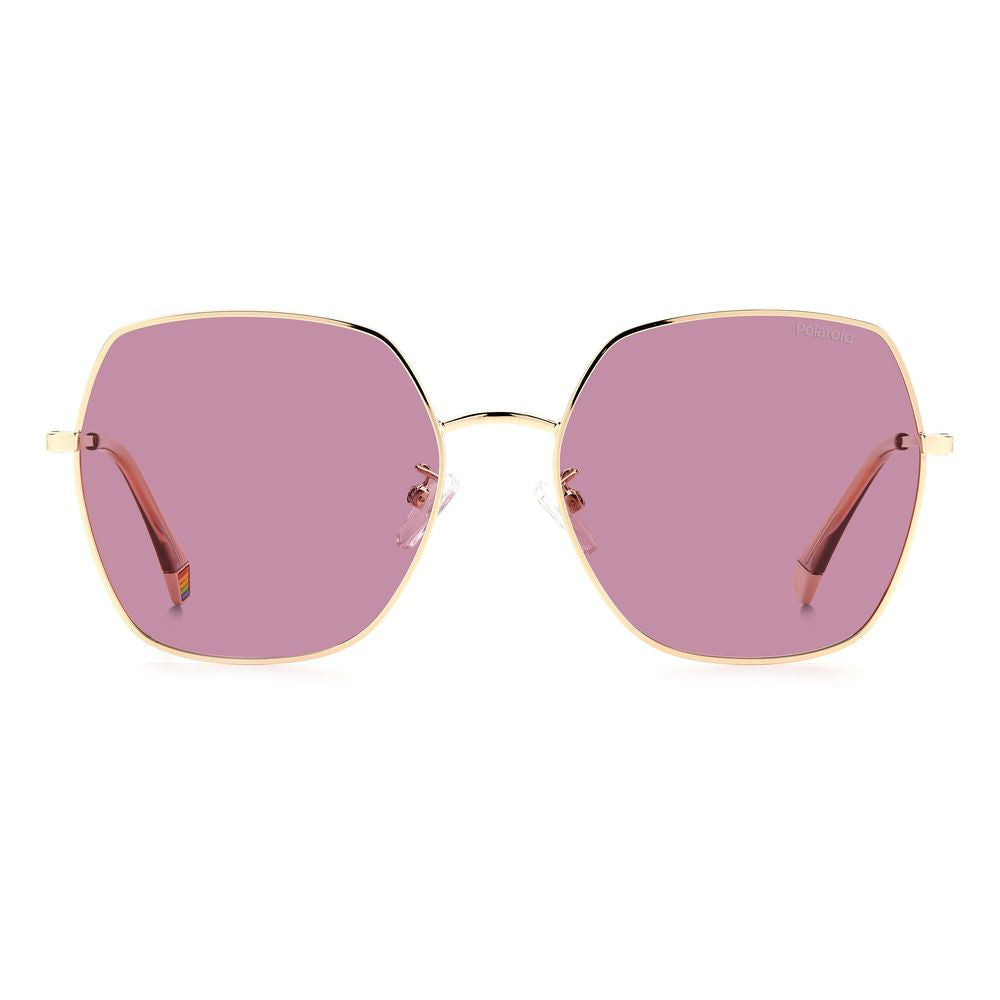 Polaroid Rose Gold Stainless Steel Sunglasses