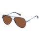 Polaroid Blue Stainless Steel Sunglasses