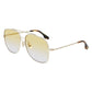 Victoria Beckham Gold Metal Sunglasses