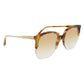 Victoria Beckham Brown Acetate Sunglasses