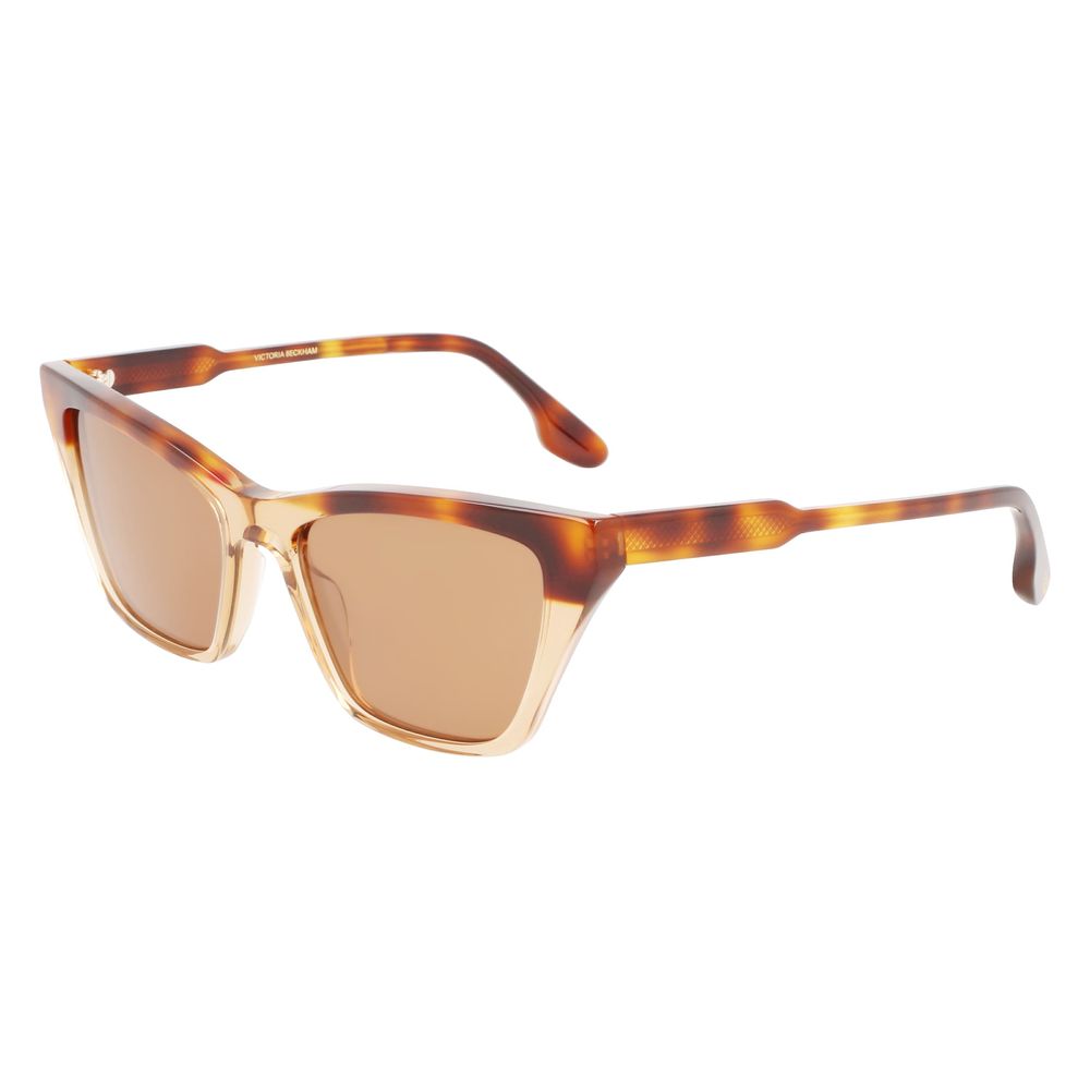 Victoria Beckham Brown Acetate Sunglasses