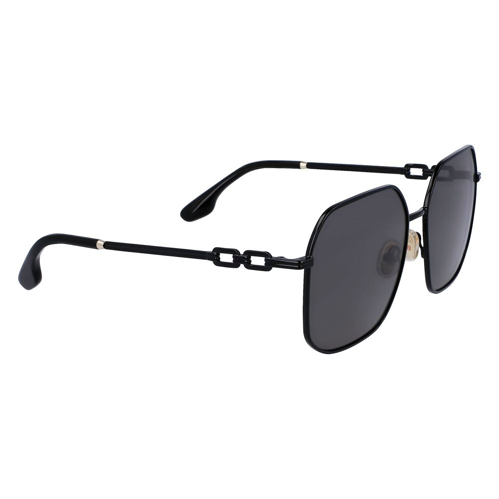 Victoria Beckham Black Metal Sunglasses