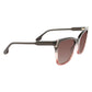 Victoria Beckham Gray Acetate Sunglasses