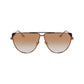 Victoria Beckham Brown Metal Sunglasses