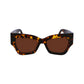 Victoria Beckham Brown Acetate Sunglasses