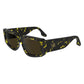 Victoria Beckham Yellow Acetate Sunglasses