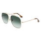 Victoria Beckham Gold Metal Sunglasses