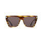Victoria Beckham Brown Acetate Sunglasses