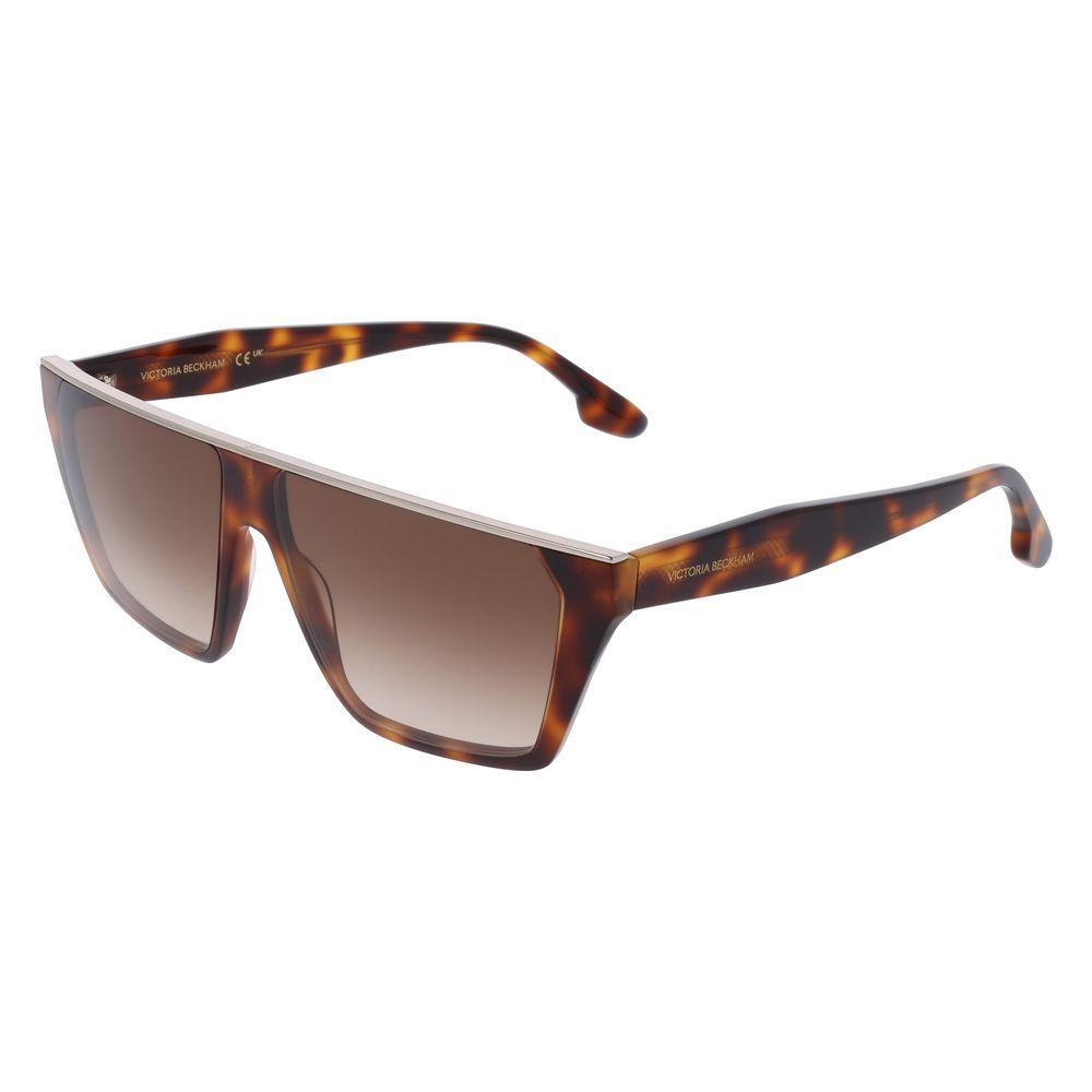 Victoria Beckham Brown Acetate Sunglasses