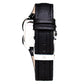 Laura Biagiotti Black Leather Dress Watch