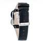 Laura Biagiotti Black Leather Dress Watch