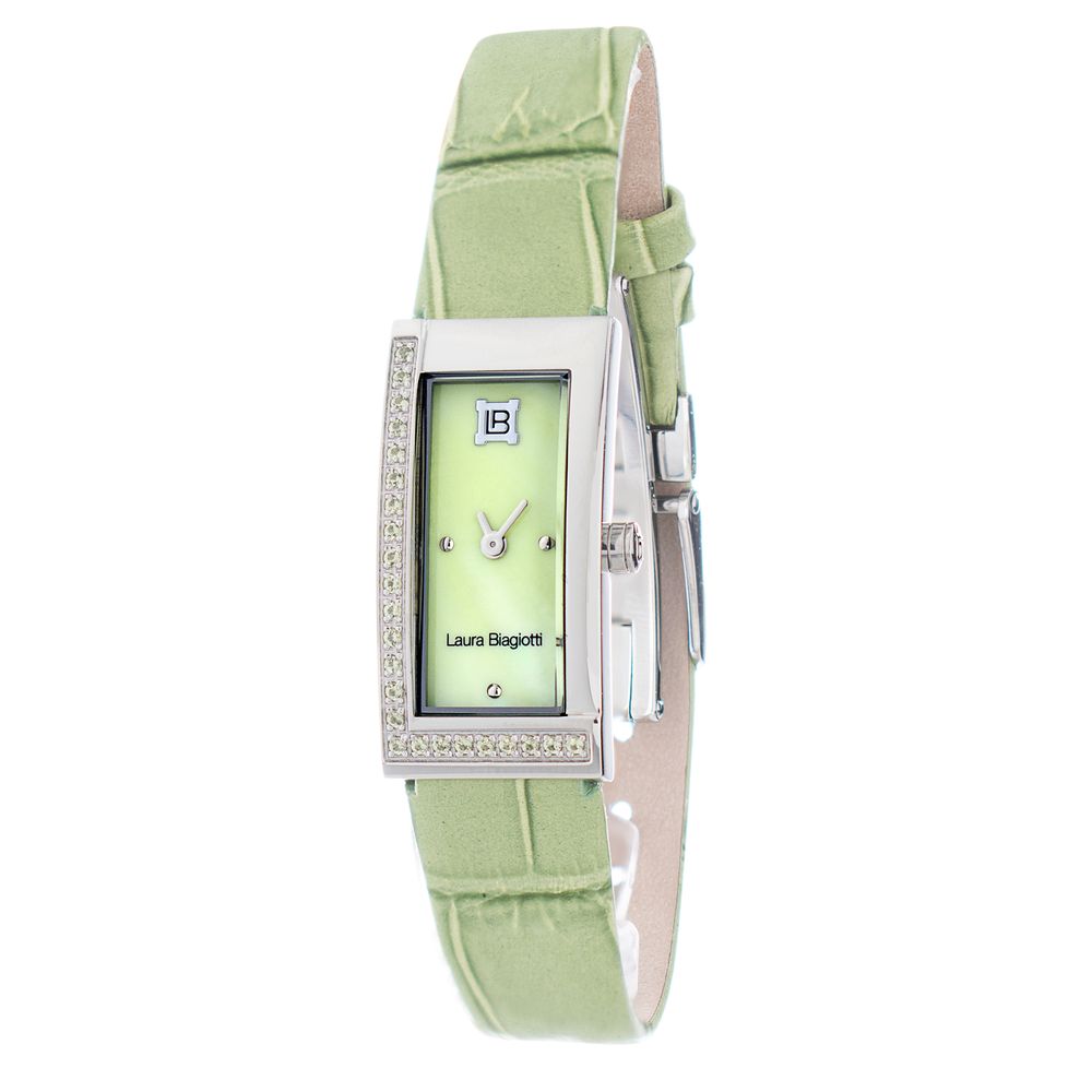 Laura Biagiotti Bicolor Leather Dress Watch