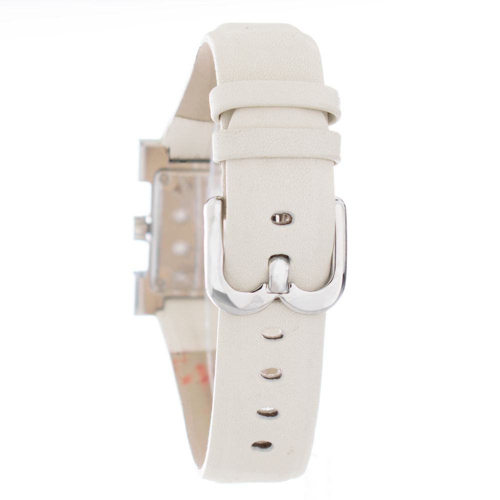 Laura Biagiotti Beige Leather Dress Watch