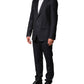 Dolce & Gabbana Black Wool Single Breasted Men 2 Piece Suit