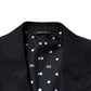 Dolce & Gabbana Black Wool Single Breasted Men 2 Piece Suit