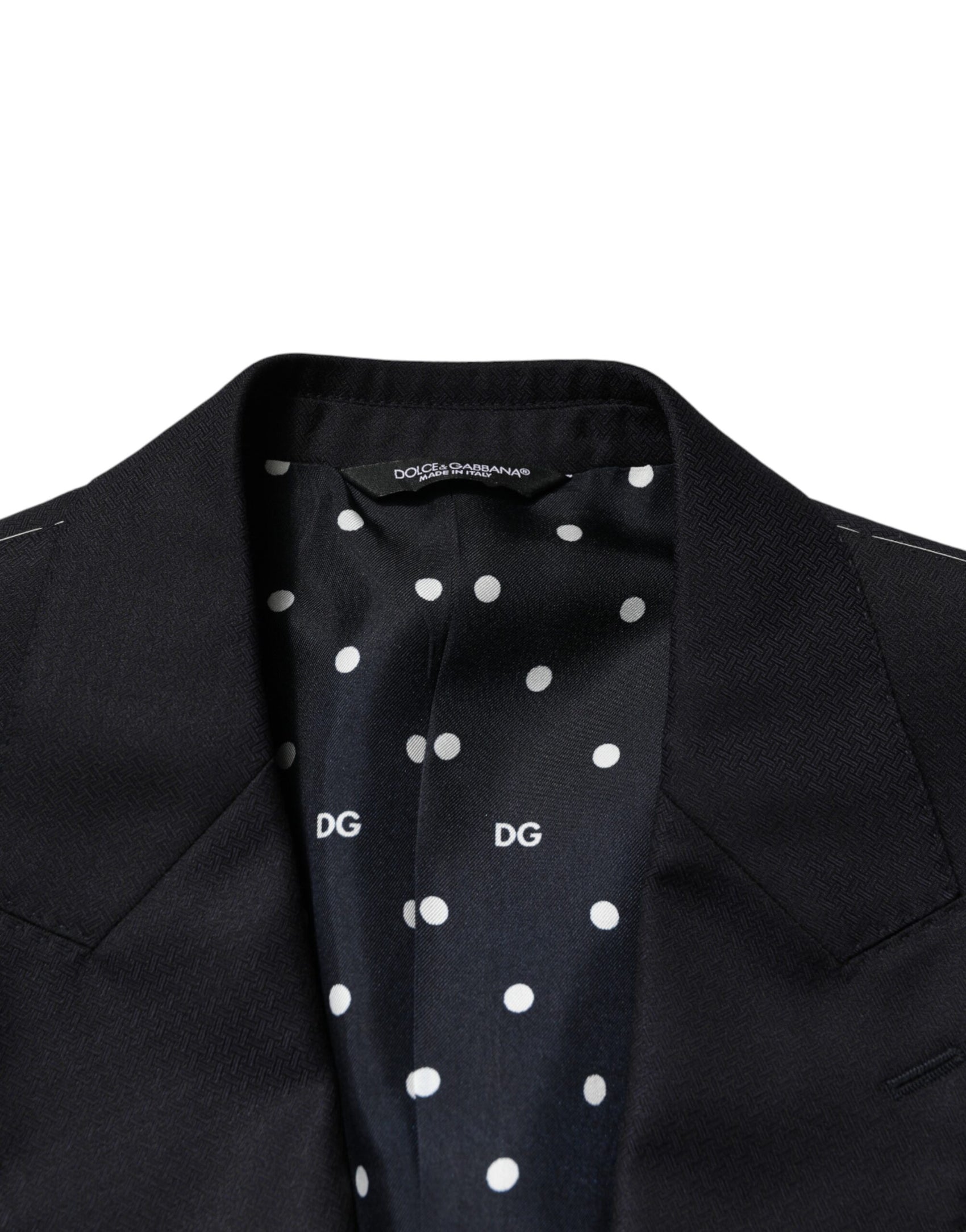 Dolce & Gabbana Black Wool Single Breasted Men 2 Piece Suit