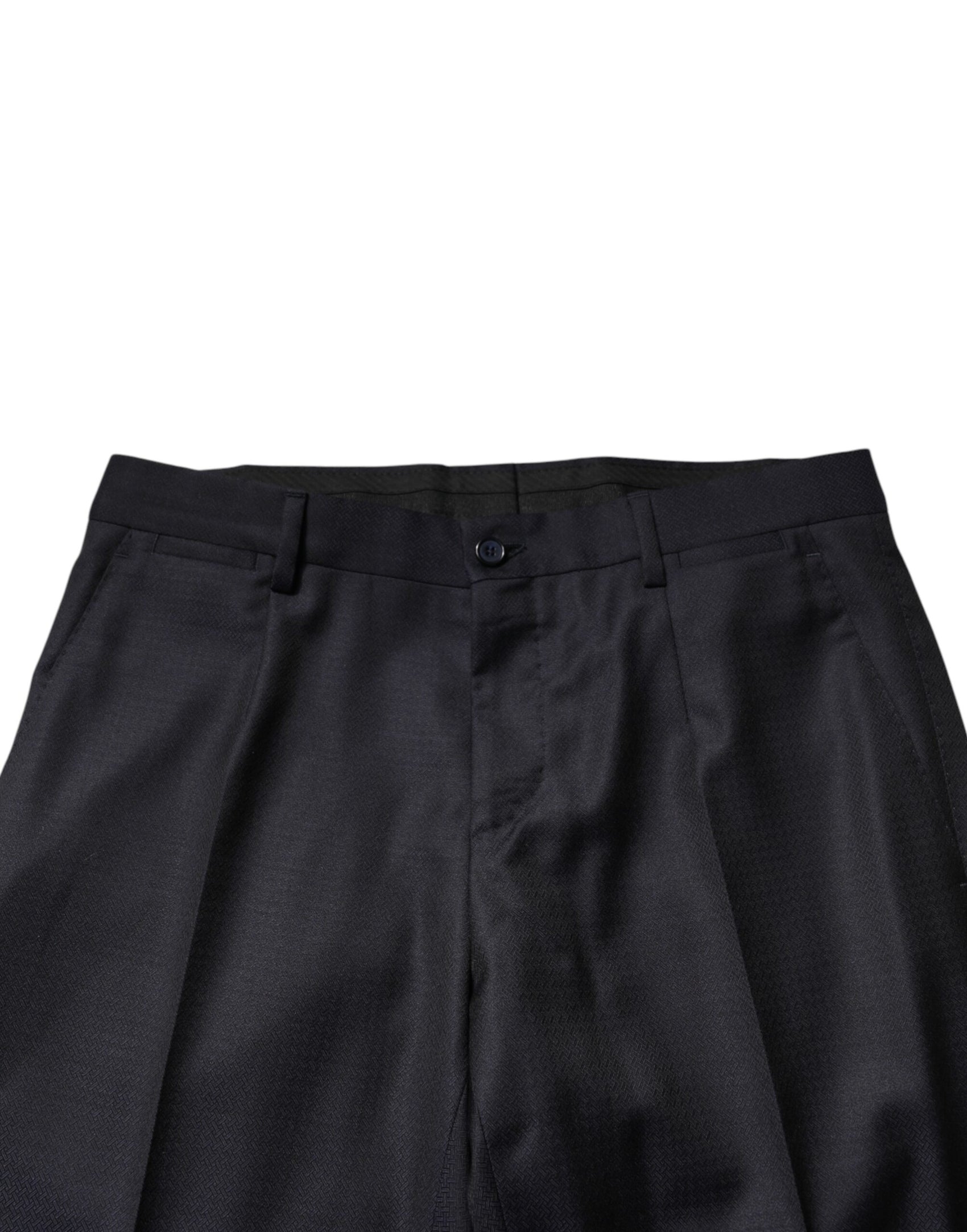 Dolce & Gabbana Black Wool Single Breasted Men 2 Piece Suit