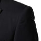 Dolce & Gabbana Black Wool Single Breasted 3 Piece Men Suit