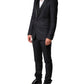 Dolce & Gabbana Black Wool Single Breasted 3 Piece Men Suit