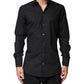 Dolce & Gabbana Black GOLD Cotton Men Dress Formal Shirt