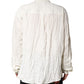Dolce & Gabbana White Cotton Men Long Sleeves Men Shirt