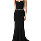 Dolce & Gabbana Black Embellished Sheath MermaidGown Dress