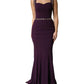 Dolce & Gabbana Violet Embellished Sheath Mermaid Gown Dress